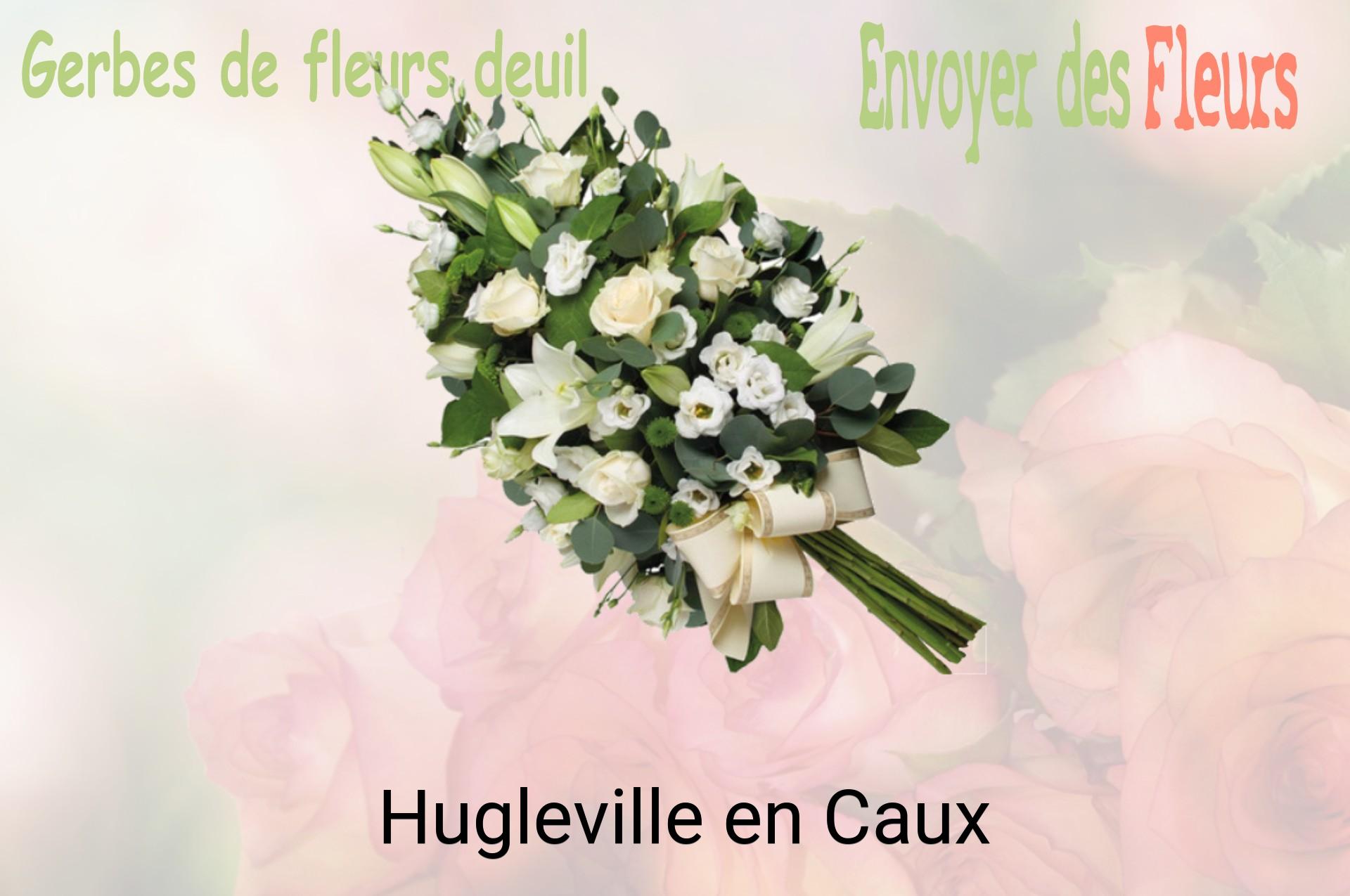 Gerbe de fleurs de deuil livrée à Hugleville-en-Caux